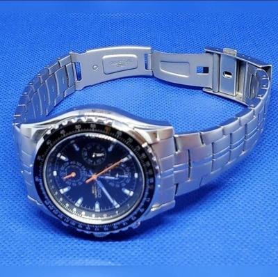 Casio Mens Rotating Slide Rule Bezel Aviator Stainless Steel - Thumbnail 3