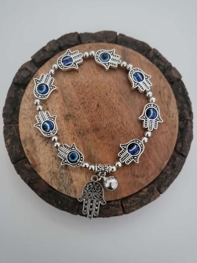 Evil eyes necklace  bracelet  and key ring - Thumbnail 6