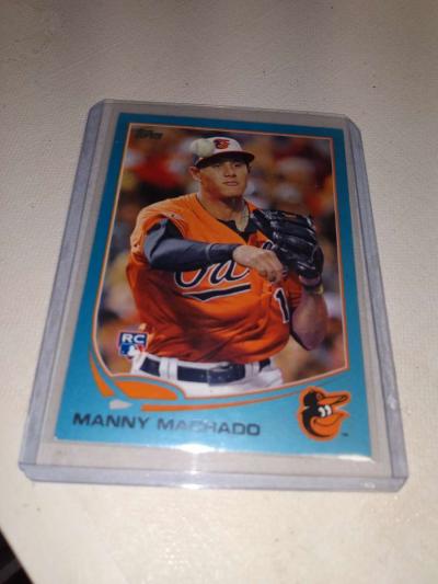 Topps 2013 rookie card Manny Machado blue border - Thumbnail 1