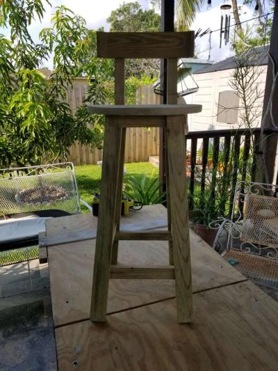 2 BANQUETAS DE MADERA - Thumbnail 2