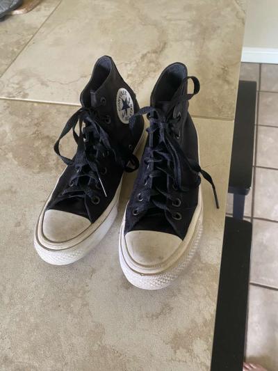 black and white all star converse - Thumbnail 4