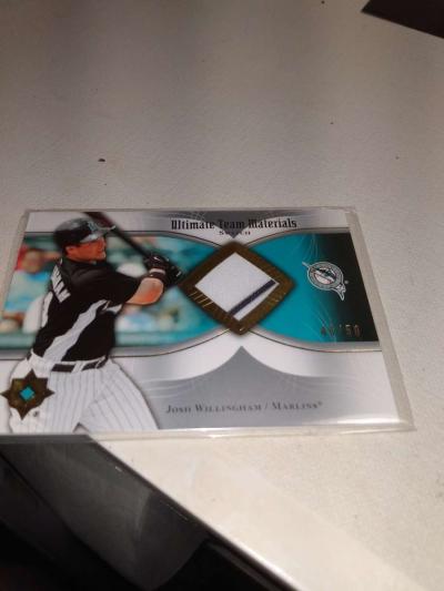 2007 numbered relic card just willingham Florida Marlins - Thumbnail 1