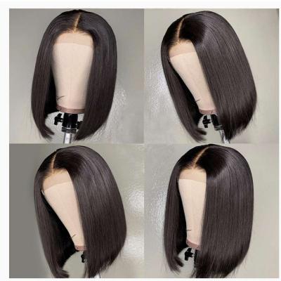 10 12 14 Bob 4x4 human hair wig free shipping and pick up