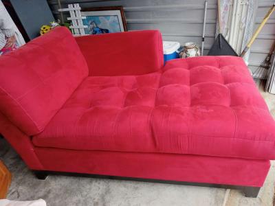 Red Velvet Chaise - Concord, North Carolina