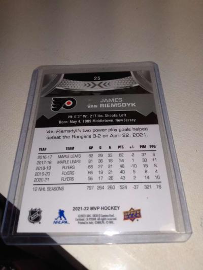 upper Deck silver autograph James Van Riemsdyk - Thumbnail 2