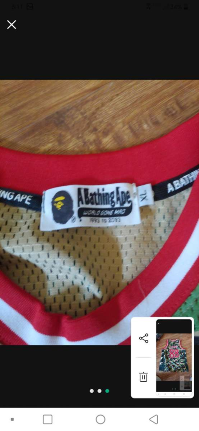 BAPE ABC camo green basketball tank - Thumbnail 3