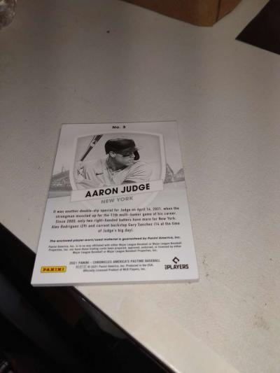 2021 panini Aaron judge relic - Thumbnail 2