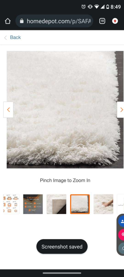 safavieh polar rug white 9x12 - Thumbnail 3