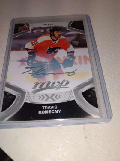 Travis konecny silver autograph card upper Deck - Thumbnail 1