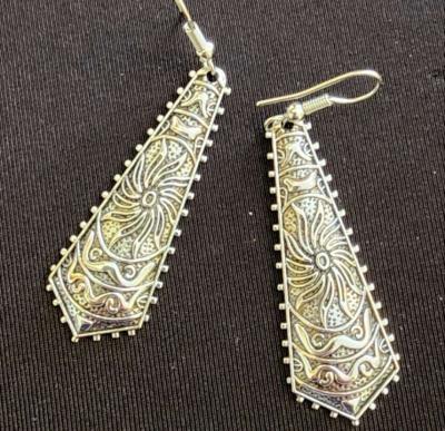 Silver Tower Earrings