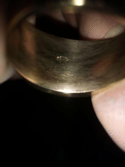 15g mens 18k stamped gold ring - Thumbnail 3