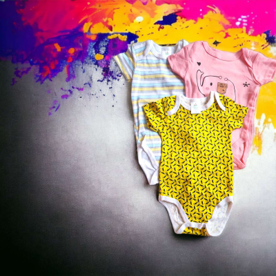 Random Brand New Onesies short sleeve 3pack - Thumbnail 4