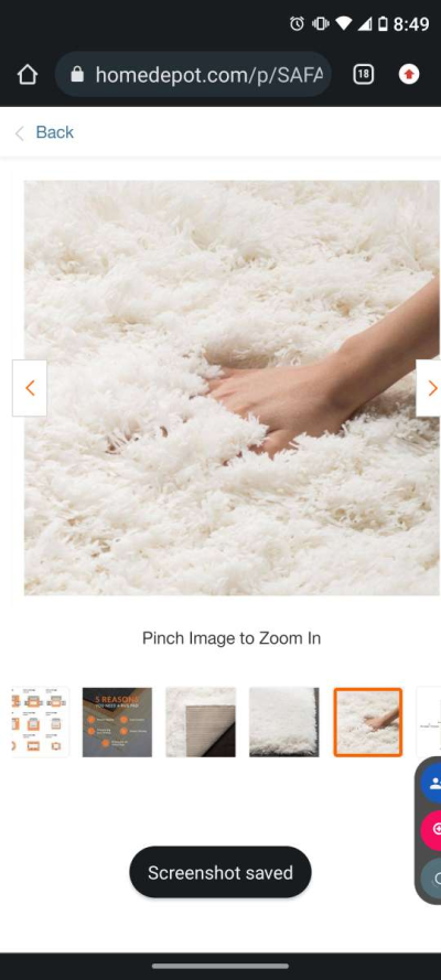 safavieh polar rug white 9x12 - Thumbnail 2