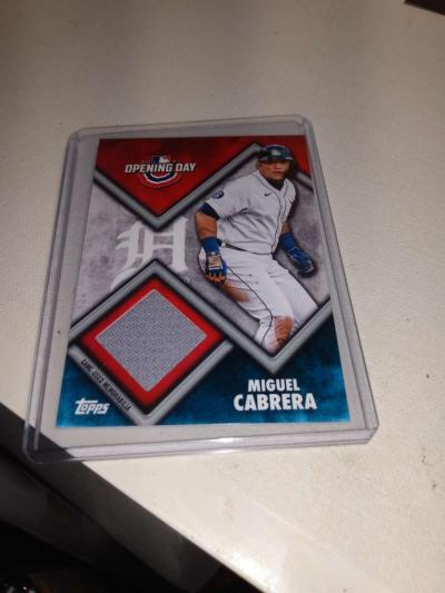 cops opening day relic Miguel Cabrera - Thumbnail 1