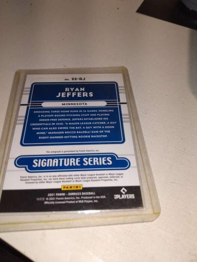 2021 panini autograph Ryan Jeffers - Thumbnail 2
