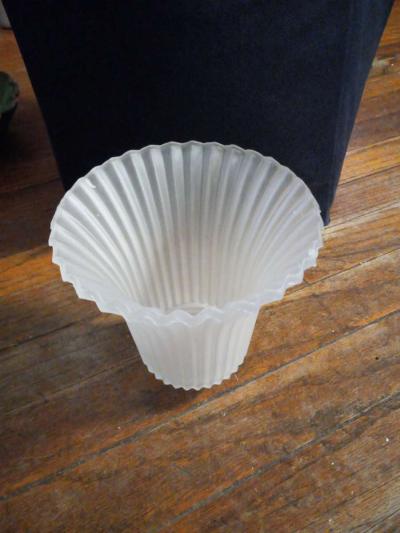 vintage frosted glass light cover