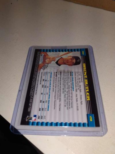 2002 Bowman Chrome autograph Brent Butler - Thumbnail 2