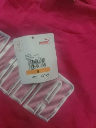 pink puma womans Tshirt NWT size small - Thumbnail 2