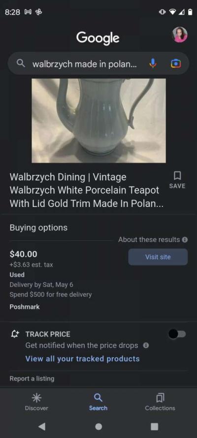 Vintage WALBRZYCH made in Poland dishes AD 1845 - Thumbnail 6