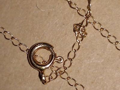 14kt yellow gold link chain necklace 18 inch long - Thumbnail 5