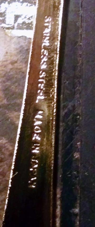 Set of six tiny stainless steel spoons finished in gold - Thumbnail 2