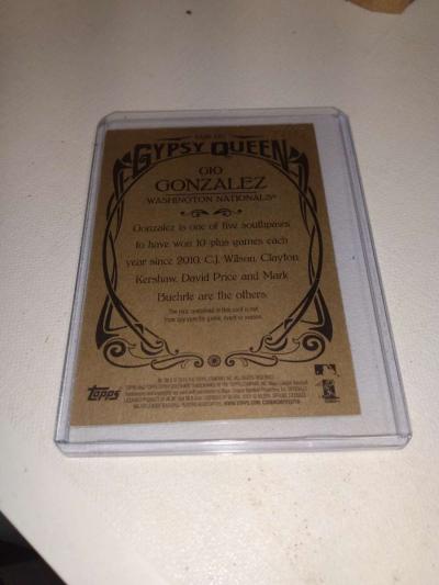 2010 Gypsy Queen gio Gonzalez relic - Thumbnail 2