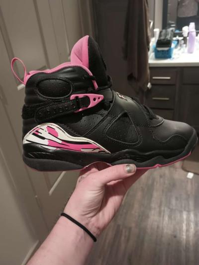 womens Jordan retro 8 shoes Size 5 and half - Thumbnail 2