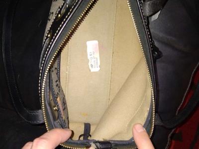 DOONEY AND BOURKE BLACK MONOGRAM PURSE - Thumbnail 3