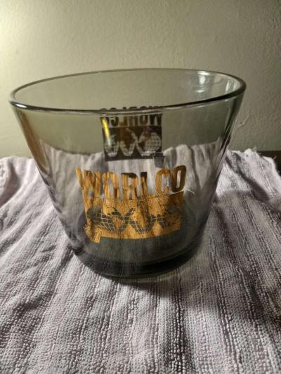 Vintage glass ice bucket