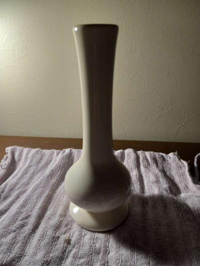 vintage heager white vase
