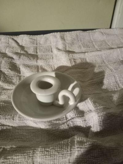 Antique  pottery glaze candle holder