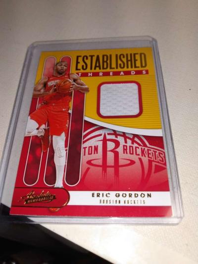2019 2020 established threads Eric Gordon relic card panini - Thumbnail 1