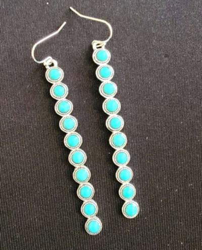 Turquoise and Silver Earrings