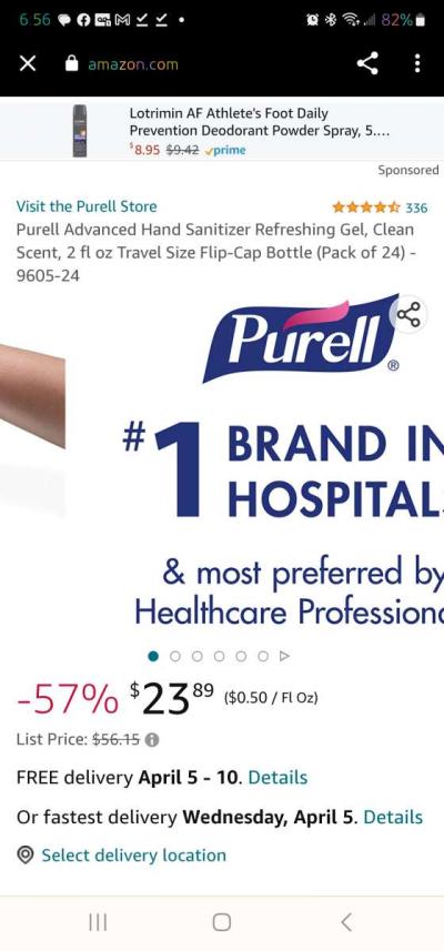 Purell Hand Sanatizer - Thumbnail 5