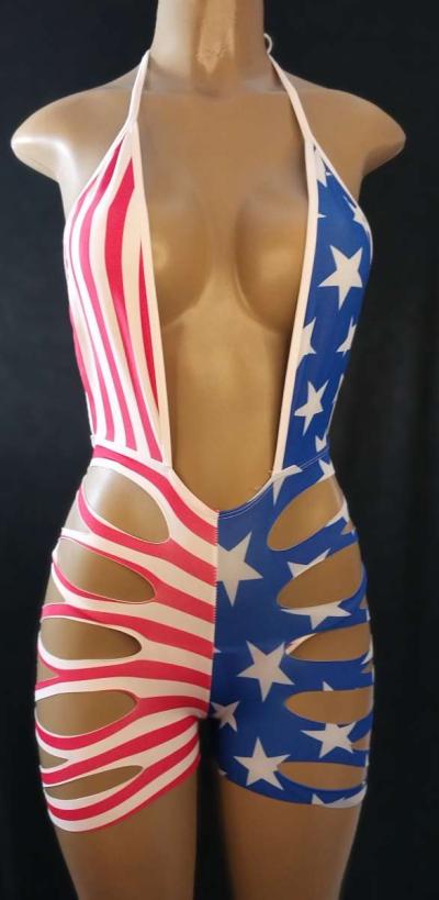 Custom Made 4th of July Bodysuit - Thumbnail 2