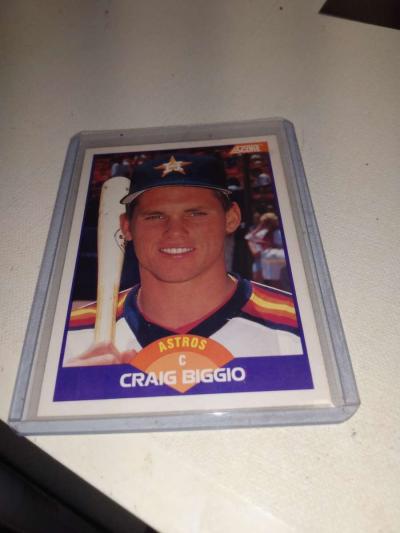 1990 score Craig biggio rookie card - Thumbnail 1