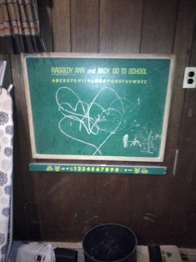 raggedy ann chalkboard set