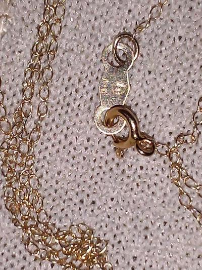 14kt yellow gold link chain necklace 18 inch long - Thumbnail 2