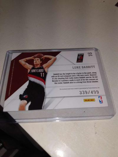 play 2010 Luke Babbitt relic card - Thumbnail 1