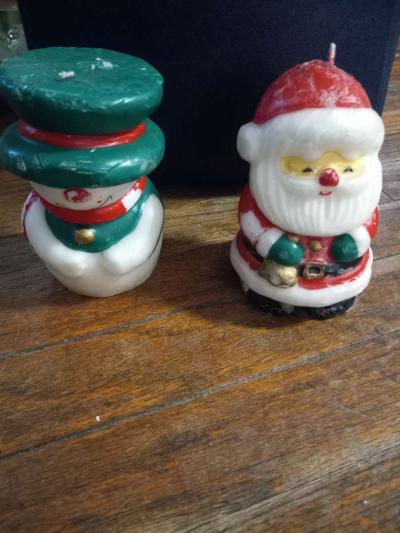 70s Christmas candles