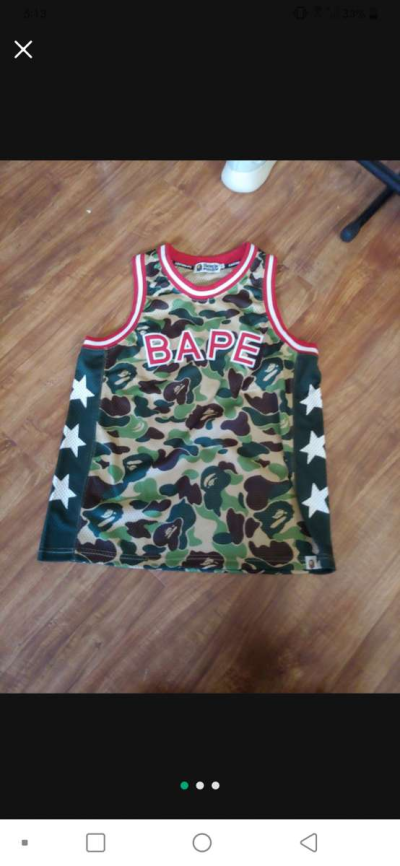 BAPE ABC camo green basketball tank - Thumbnail 2