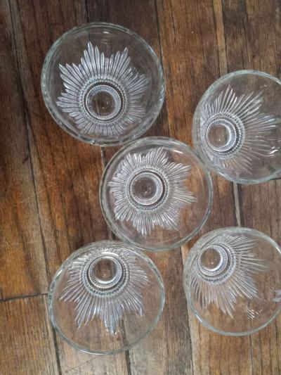 5 vintage salt cellars