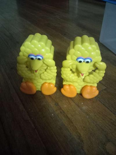 1980s Big bird wind up toys