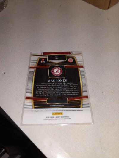 2022 Panini select Mac Jones rookie card - Thumbnail 2