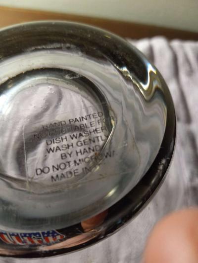 Silver rimmed clear glass vase - Thumbnail 2