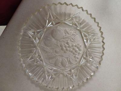 Vintage Federal depression glass food platter
