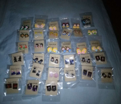 Handmade character earrings 2 dollars each - Thumbnail 5