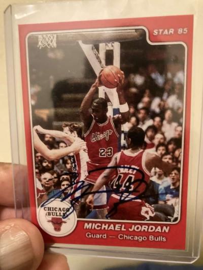 Autograph 1985 Star Rookie REPRINT 101 Michael Jordan - Thumbnail 1