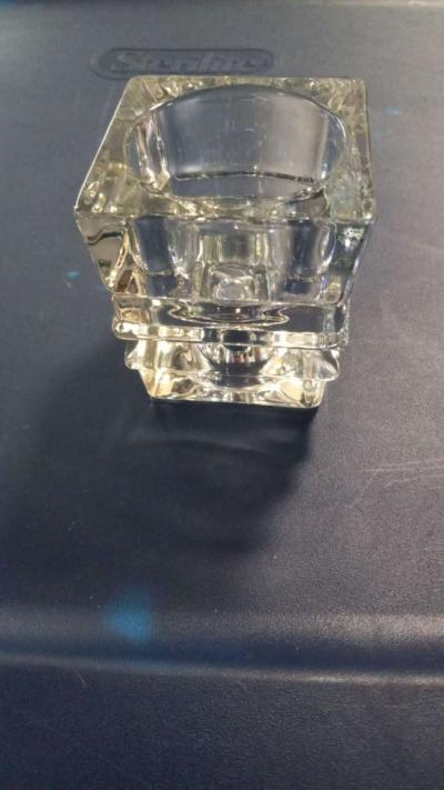 Vintage Avon fostoria vative glass candle holder