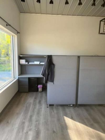 cubicles and file cabinets